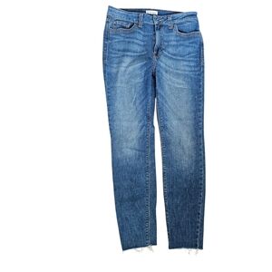 Morrison The Starlet Mid-Rise Skinny Womens Jeans 30 Raw Hem